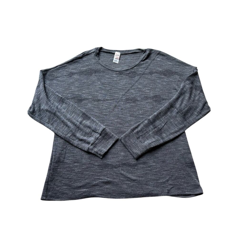7th Ray Gray Long Sleeve Tee Casual Comfort